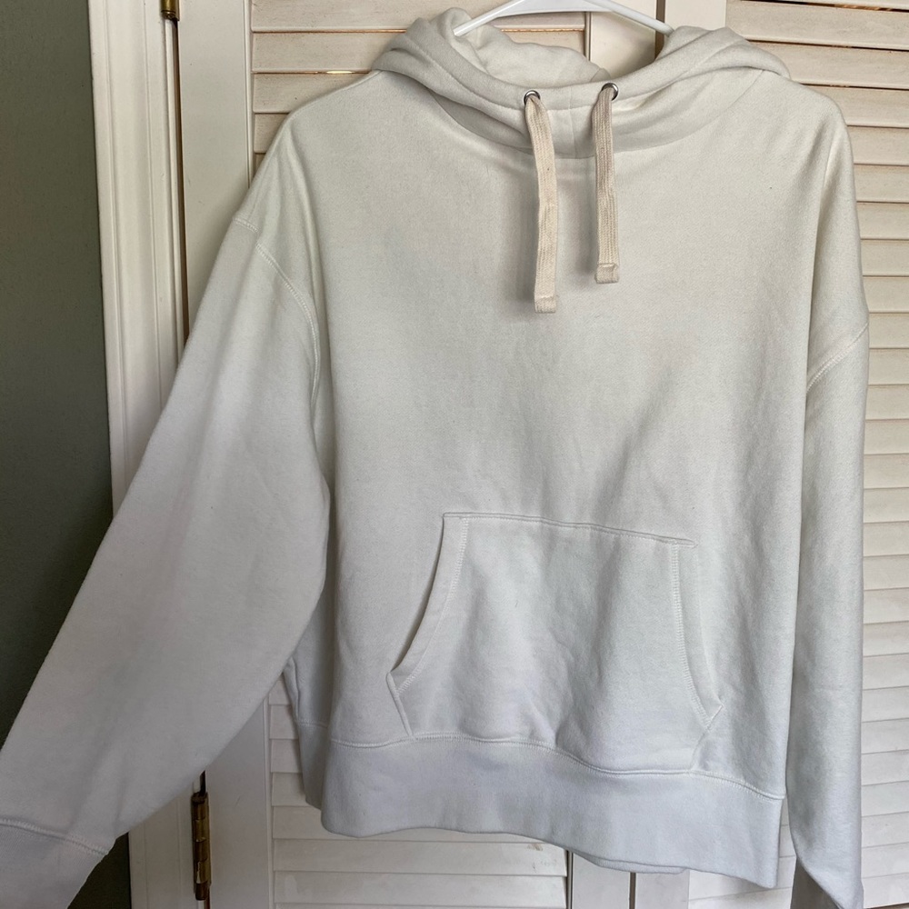 Cream white hoodie